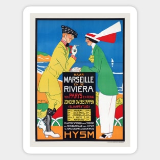 Netherlands Marseille Vintage Poster 1913 Sticker